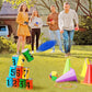 58Pcs Carnival Games Combo Set, Dart Board Games Knock Down Can Games Bean Bag Toss Game Party Games Indoor Outdoor Birthday Par
