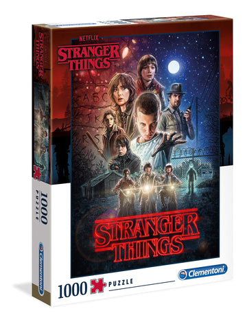 Clementoni - 39542 - Puzzle Stranger Things - 1000 Pieces - Made In Italy - Jigsaw Puzzles For Adult - Jigsaw Puzzles Netflix