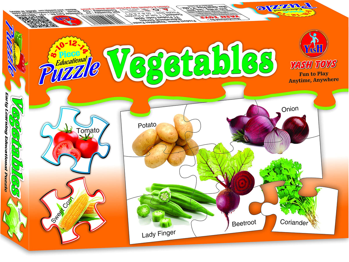 Educational Transport Vehicle Puzzle for Kids, Includes 814 Pieces of Fun Puzzle (Vegetables)