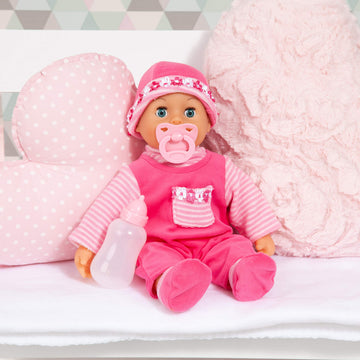 Bayer Design First Words 15' Baby Doll In Pink