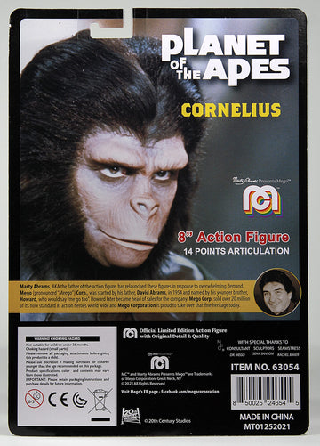 Mego Planet Of The Apes: Cornelius 8' Action Figure Multicolor
