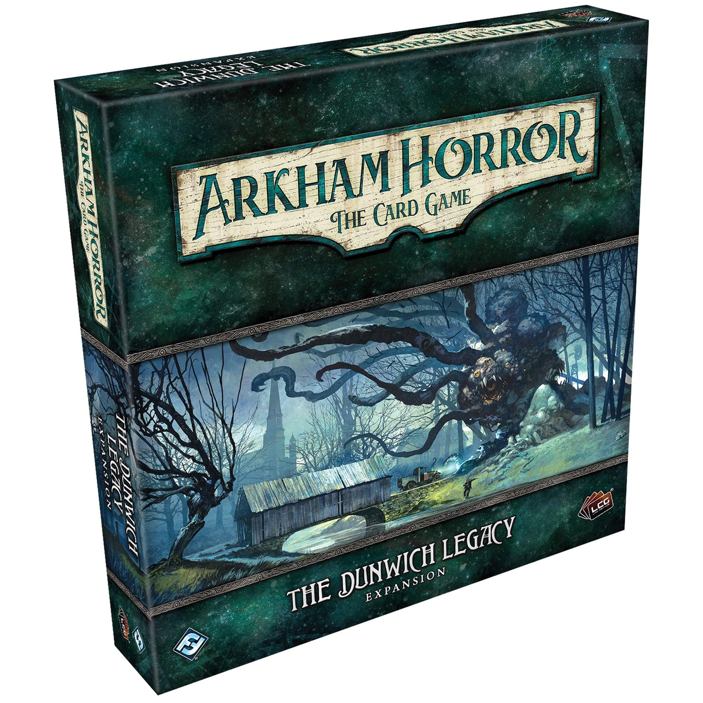 Fantasy Flight Games Arkham Horror The Dunwich Legacy Deluxe Expansion - Cooperative Card Game, 1-4 Players, Multicolor, AHC02