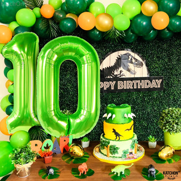 Katchon, Giant Light Green 10 Balloon Number - 40 Inch | 10Th Birthday Decorations For Boys | Light Green 10Th Birthday Balloon Green For 10 Birthday Decorations | Light Green Number 10 Balloons