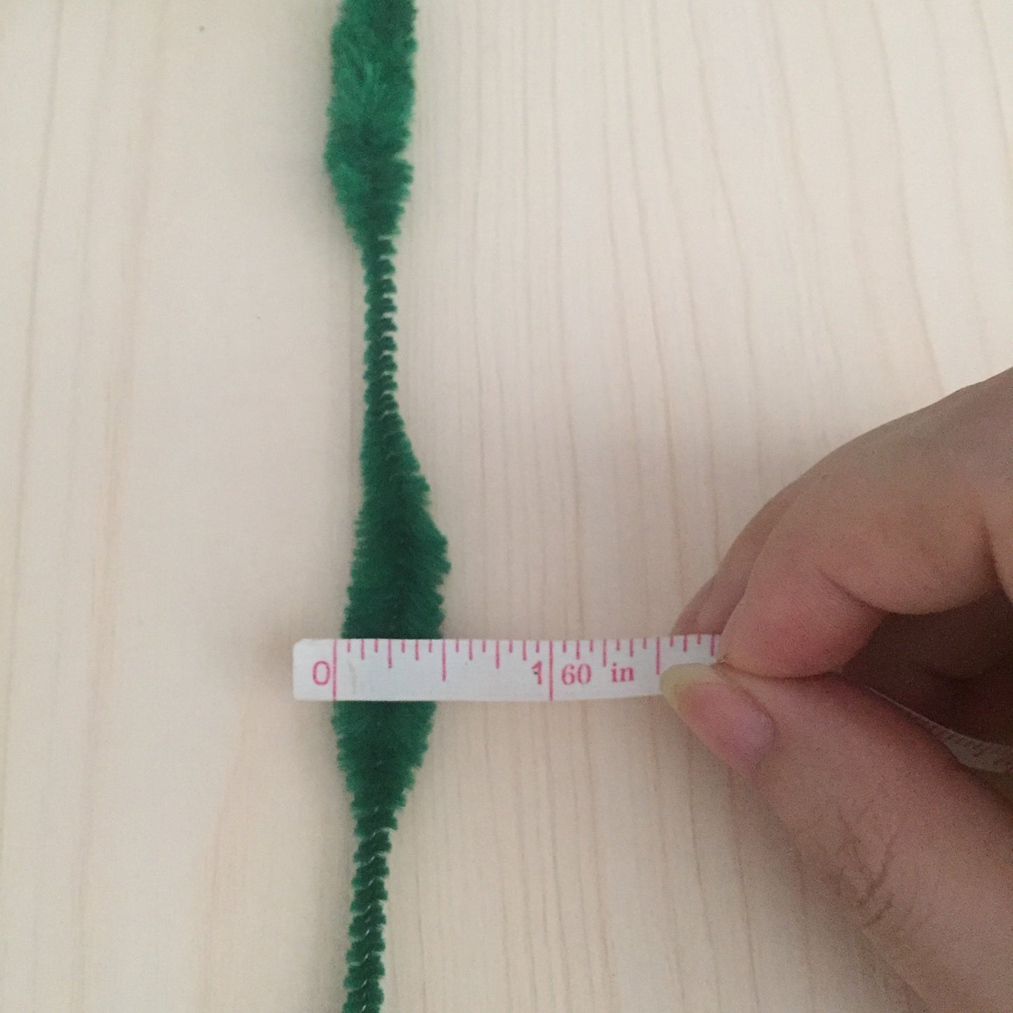 Caryko Fuzzy Bump Chenille Stems Pipe Cleaners, Pack of 100 (Green)