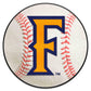 FANMATS 342 Cal State - Fullerton Titans Baseball Shaped Accent Rug - 27in. Diameter