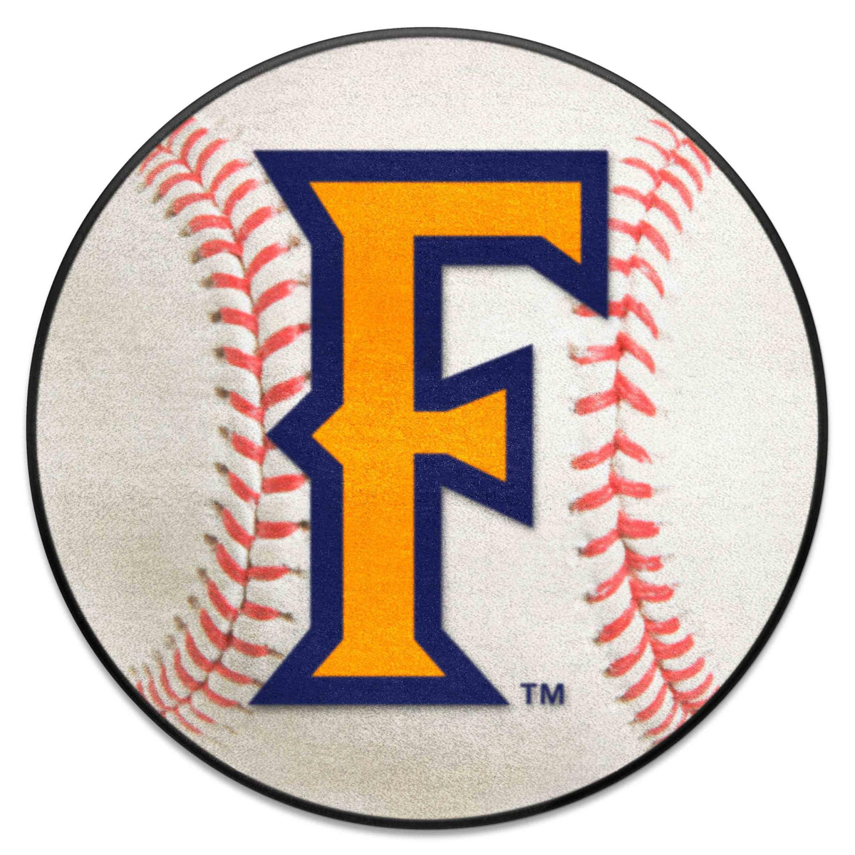 FANMATS 342 Cal State - Fullerton Titans Baseball Shaped Accent Rug - 27in. Diameter