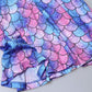 Long Sleeve Mermaid Dresses For Little Girls Kid Cotton Fall Winter Clothes 6 7