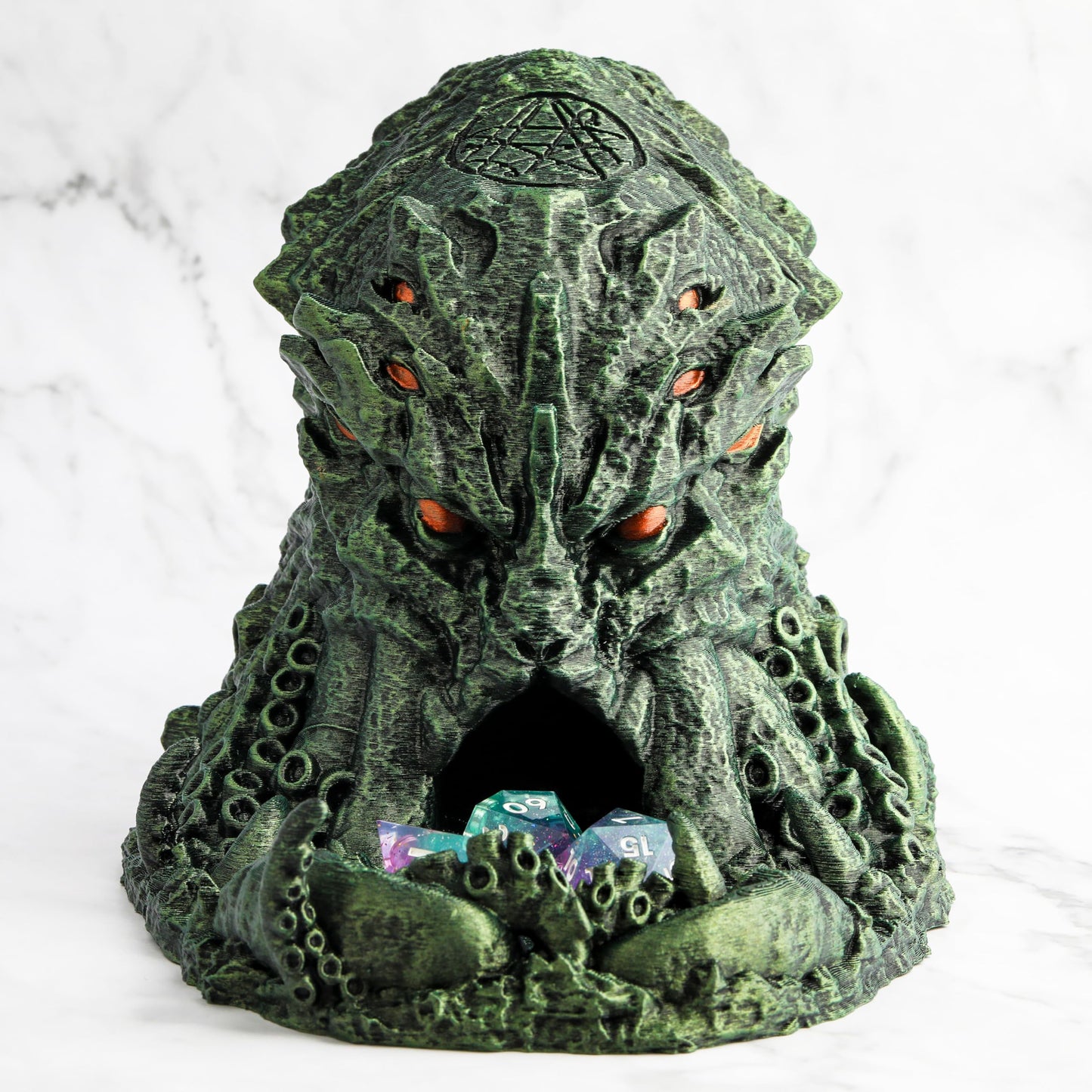 AUSPDICE DND Dice Tower - Dice Tower and Tray for RPG Games, Cave Style Dice Tower for Role Playing Dice