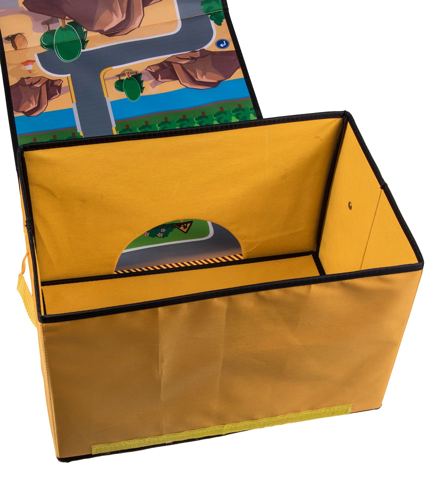 Clever Creations Collapsible Toy Storage Organizer And Play Mat For Kids - Perfect Toy Chest For Organizing Books, Toys, Games,