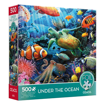 Ceaco - Foil Puzzle - Under The Ocean - 500 Piece Jigsaw Puzzle
