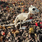 Crazy Bonez Skeleton Squirrel - Plastic Decoration - Bone Color - Model W81310
