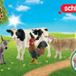 Schleich Farm World Starter Set - 4 Collectible Toy Farm Animals (Cow, Sheep, Donkey Foal, Rooster) - Multi - Model 42385 - Ages 3+
