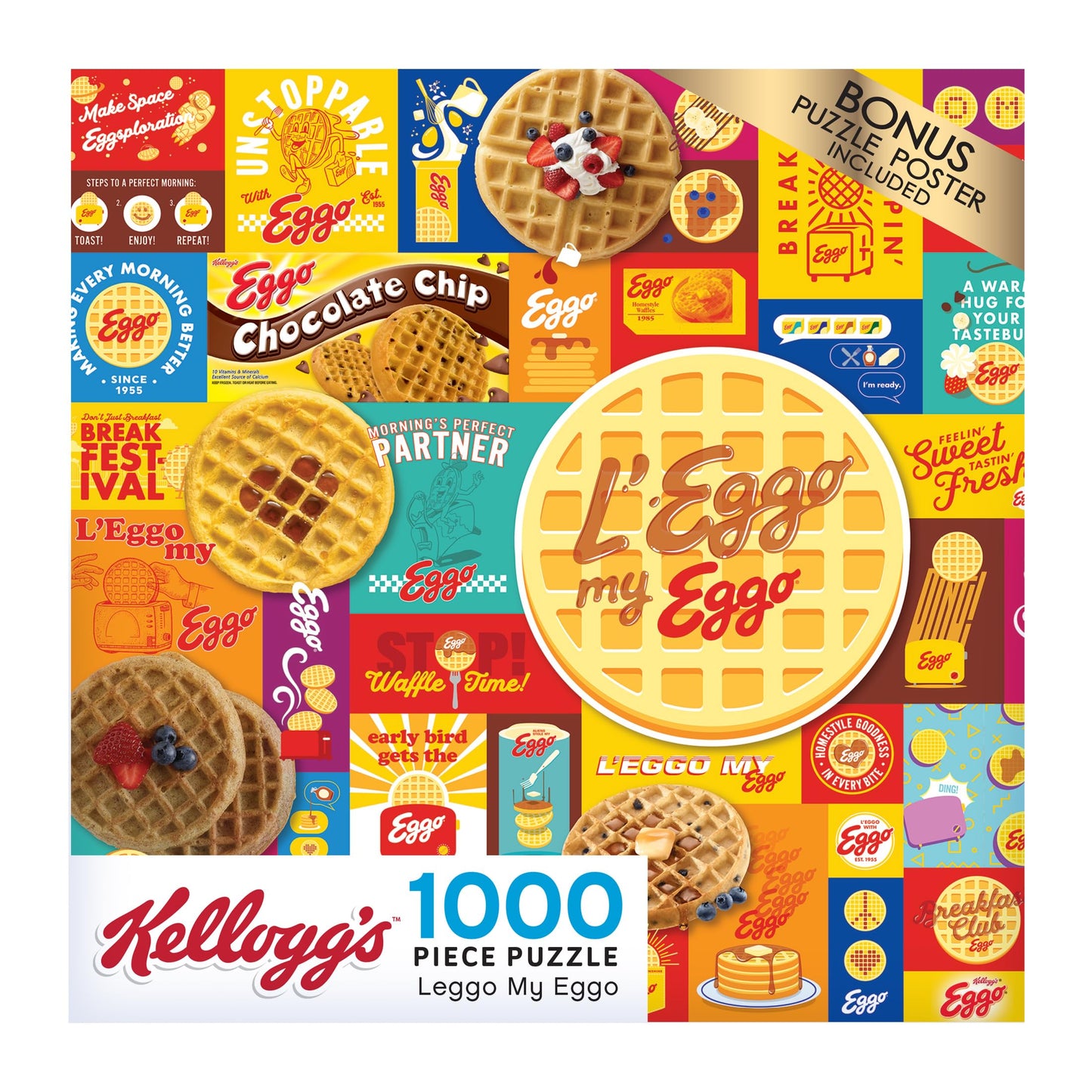 Roseart - Kellogg'S - Leggo My Eggo - 1000 Piece Jigsaw Puzzles For Adults