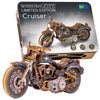 WOODEN.CITY Engineering DIY Wooden Model to Built - Model Car Kits - enhanced 3D Wooden Puzzles for mature-themeds - Detailed Model Kits for Enthusiasts and Collectors (Cruiser V-Twin 3D Motorcycle)