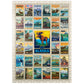 Mypuzzle Alaska: Multi-Image Print, State Pride, Vintage Poster - Premium 500 Piece Jigsaw Puzzle For Adults