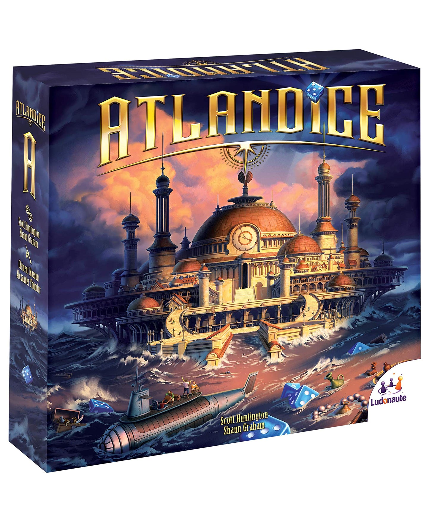 Ludonaute Atlandice - Multicolor Cardboard Board Game, Model B07BHM2P8D