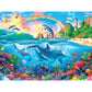RoseArt Dolphin Paradise 550-Piece Jigsaw Puzzle - Multi-Colored Cardboard - Model 8300ZZAT for Adults