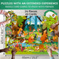 Quokka Search And Find Puzzles For Kids Ages 4-6 - Riddle Kids Puzzles 6-8 Years Old - 70 Unique Pcs | 20 Illustrated Guessing Cards | Engaging Children Themes - Forest Puzzle Gift For Toddlers 3-5
