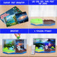 Carolart 3 In 1 Light Up Dinosaur Terrarium Kit,Space, Christmas Kit,Led Night Light Up & Remote Boy Birthday Gifts Arts & Craft
