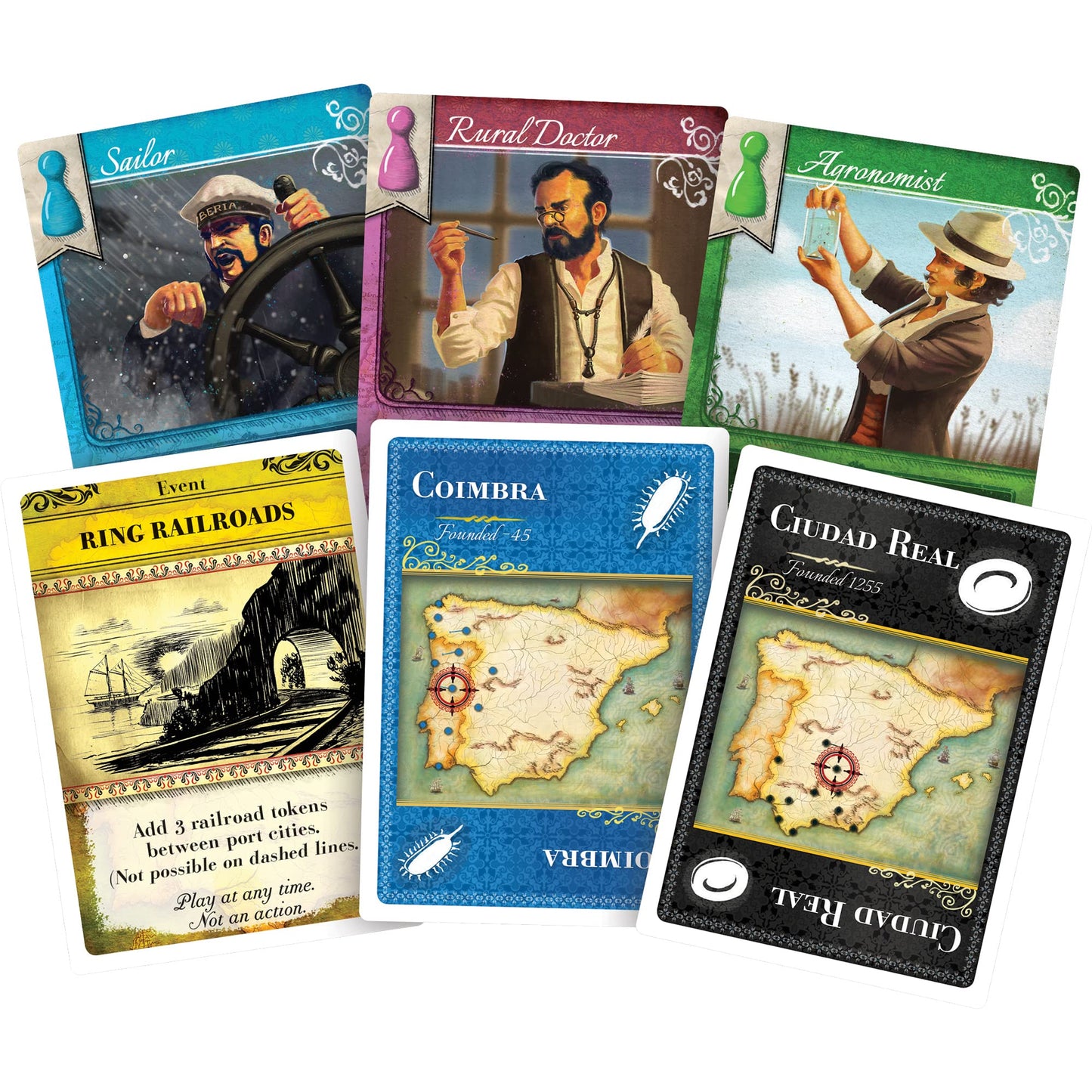 Z-Man Games Pandemic: Iberia Board Game - Cooperative Strategy, 2-5 Players, Ages 8+, Cardboard, 45 Min Playtime