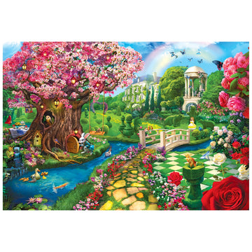 RoseArt - Kodak enhanced - Spring Garden 2000 Piece Jigsaw Puzzle  Alice in Wonderland Puzzle for mature-themeds