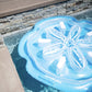 Swimline Inflatable Sand Dollar Pool Island, Blue, 64' X 63' X 8'