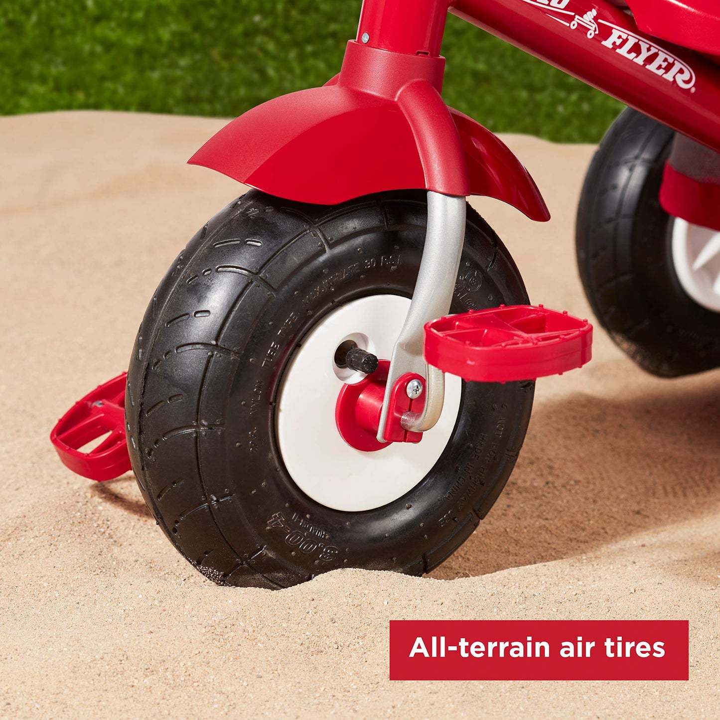 Radio Flyer Ultimate All-Terrain Stroll N Trike, Kids and Toddler Tricycle, Red Toddler Bike, for Ages 9 Months - 5 Years