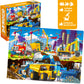 Quokka 100 Piece Puzzles For Kids Ages 4-6 – 3 Floor Puzzles For Toddlers 3-5 – Toy For Learning Pirates & Constructions & Animals For 6-8 Yo – Jigsaw Toddler Game For Boy And Girl