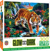 Masterpieces 300 Piece EZ Grip Glow in the Dark Jigsaw Puzzle - Tiger's Roar - 18x24