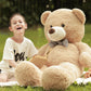 Poutmac Big Teddy Bear 55 Inches Giant Soft Stuffed Animals Cute Plush Toy For Girlfriend Women Kids For Valentine'S Christmas B