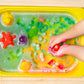 Glo Pals X Sesame Street Water-Activated Light-Up Cubes For Sensory Play (Elmo - Red)