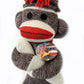 Schylling Brand Classic 20 Retro Sock Monkey Stuffed Animal - Knitted Texture Original Look - Ages 12 Months and Up