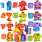 Joyin 10 Pcs Number Bots Educational Toys, Number Bots, Action Figure Learning Toys, Christmas Birthday Gifts For Kids Boys Girls 3 4 5 6 Years Old