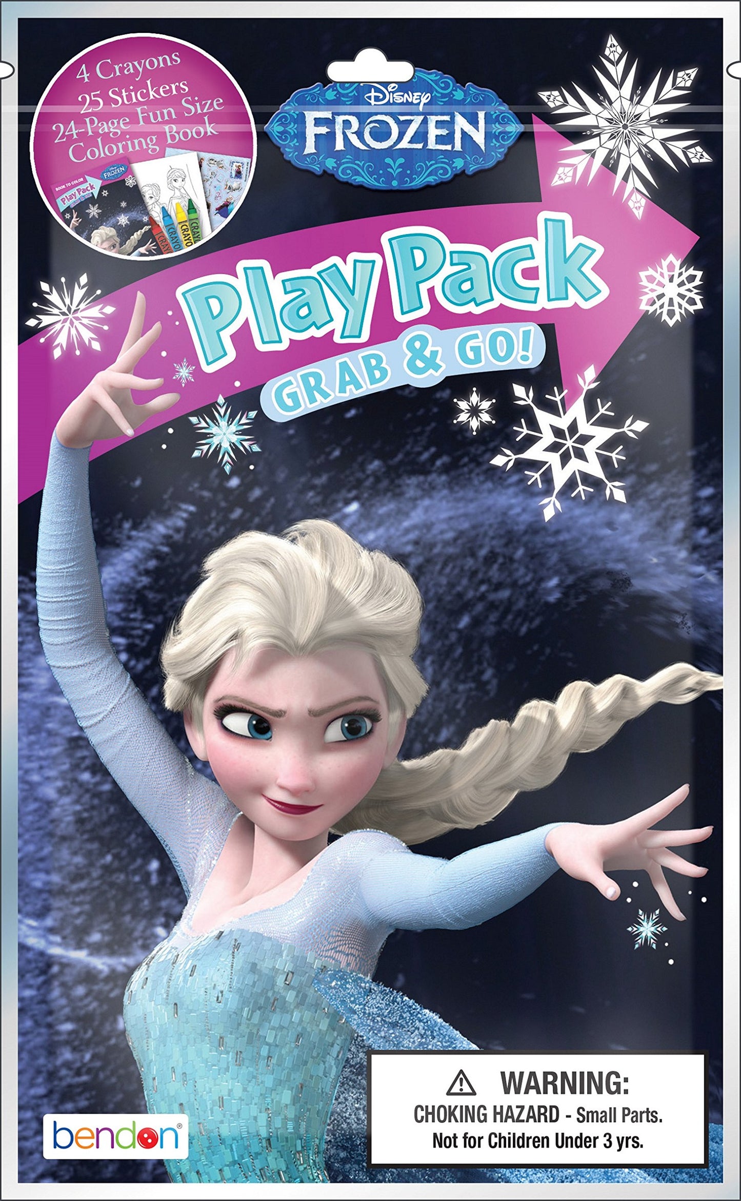 Bendon Disney Frozen Grab & Go Play Packs - Bundle of 12 - Plastic - 8.4" x 5.3" x 0.4"