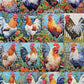 Cross & Glory - Key West Colorama: Rooster On Duval - 1000 Piece Jigsaw Puzzle For Adults | Vibrant | Challenging & Artistic | S