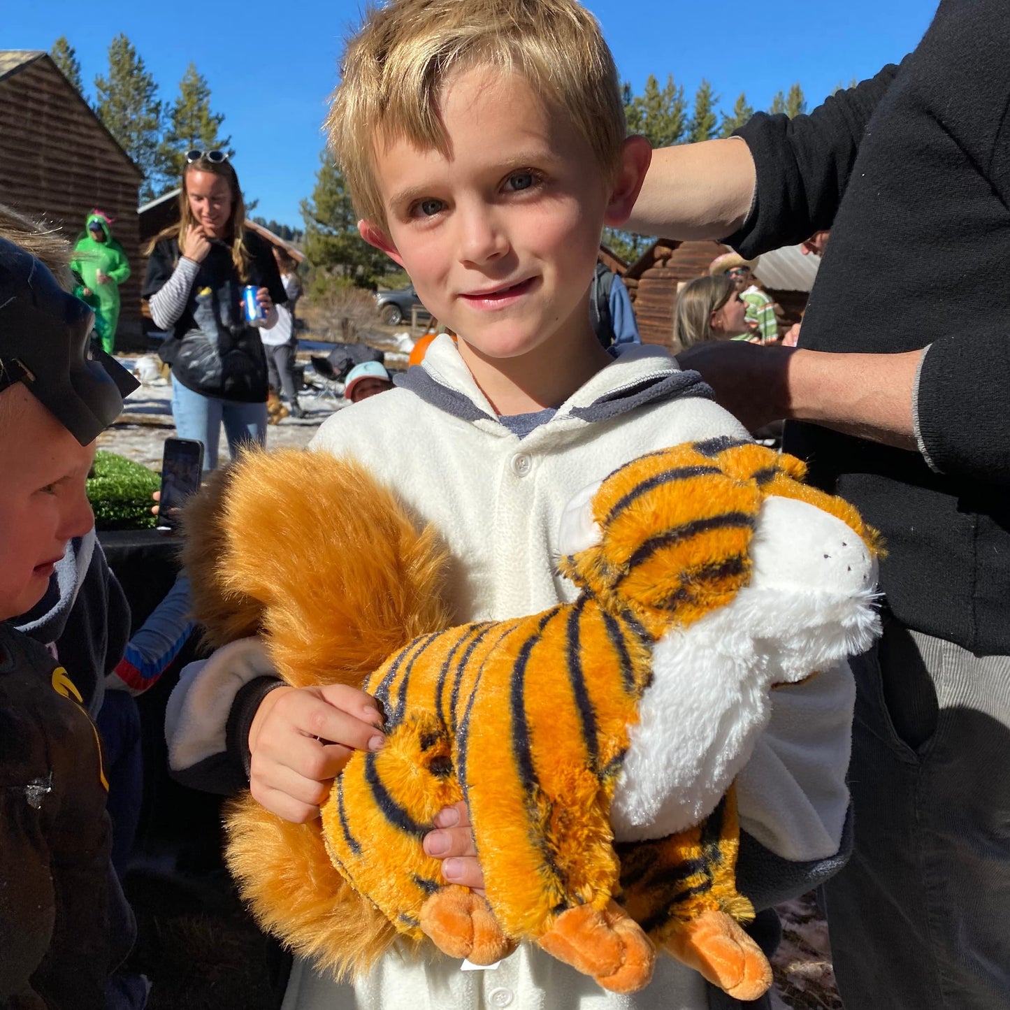 Randimals Tiger with Squirrel Tail Plush Stuffed Toy 15   Soft & Huggable  enhanced Quality Hybrid Animal Friend Encourages Adventure & Imagination