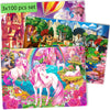 Quokka 100 Piece Puzzles For Kids Ages 8-10 – 3Xset Puzzles For Kids Ages 4-6 – Search & Find Mermaids Unicorns Kid Activities Included For 5-8 Year Old – Toddler Learning Toy Game Gift For Girls