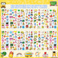 UPINS 12 Sheets Back to School 3D Cute Puffy Stickers - First Day of School Teacher Foam Stickers - Welcome Back Gifts for Stude