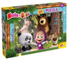 Liscianigiochi 86078 Puzzle Plus 24-Diventiamo Amici Masha and The Bear Animali Kids, Single, Multi-Coloured
