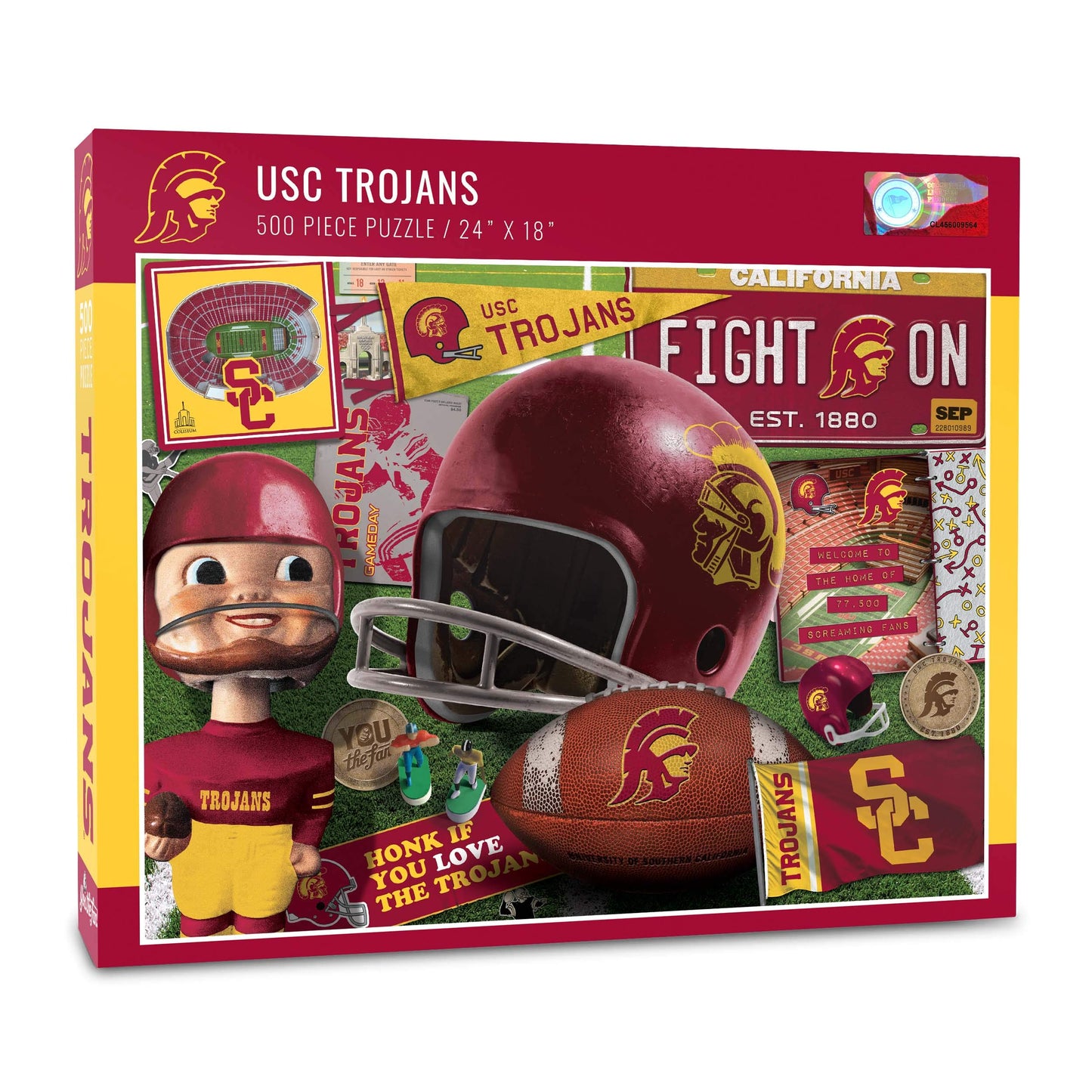 YouTheFan NCAA USC Trojans Retro Series Puzzle - 500 Pieces