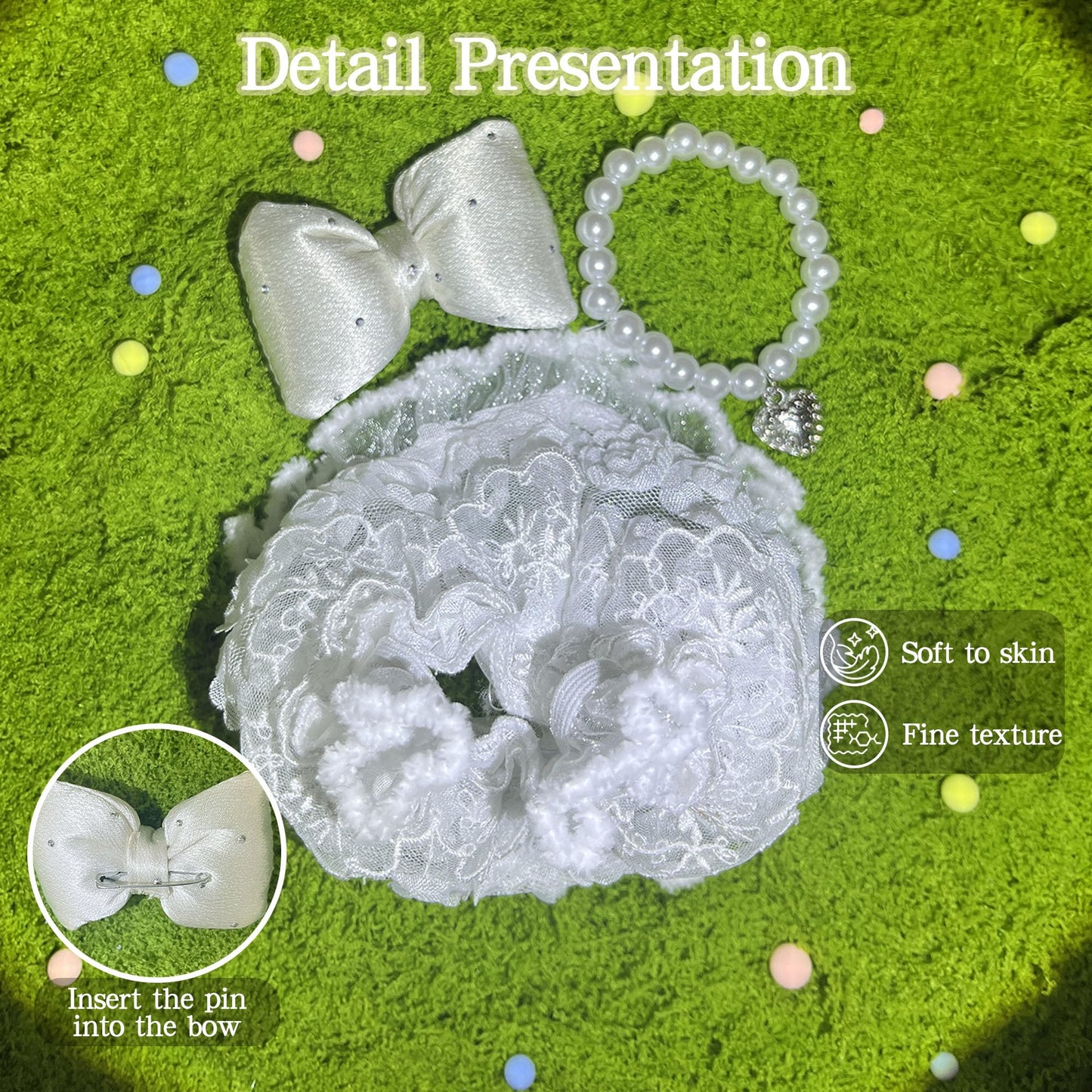 17cm Doll Clothes Set & Outfit Set for 17cm Dolls - enhanced Fashion Dresses with Accessories  elegant Chic Doll Clothing & Style Bundle Lace White