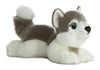 Aurora Miyoni Gray Husky Stuffed Animal - 8 Inches, Lifelike Detail, Polyester