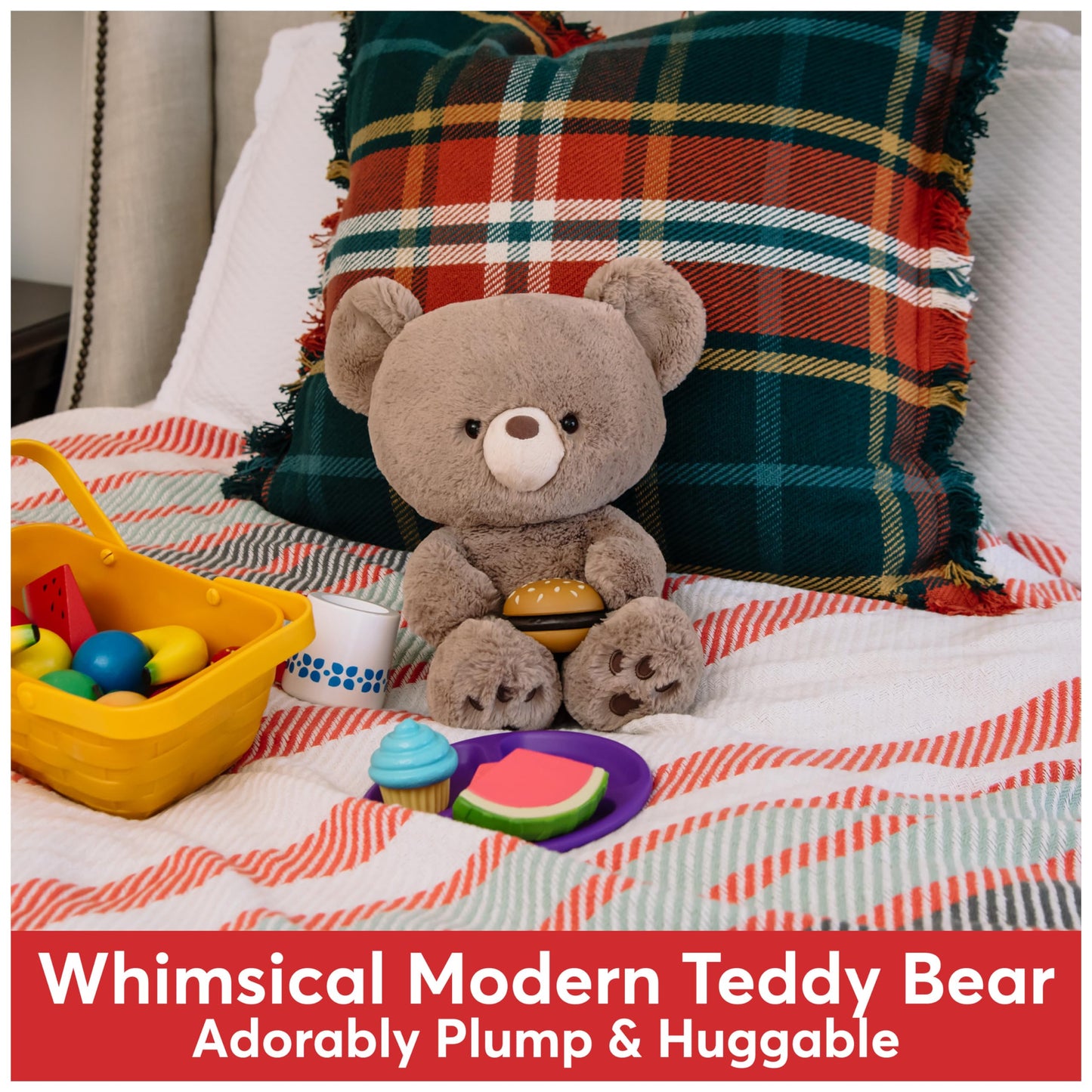 GUND Kai Teddy Bear - Premium Plush Toy, 12" Light Brown Stuffed Animal for Ages 1 & Up, Model 6055966