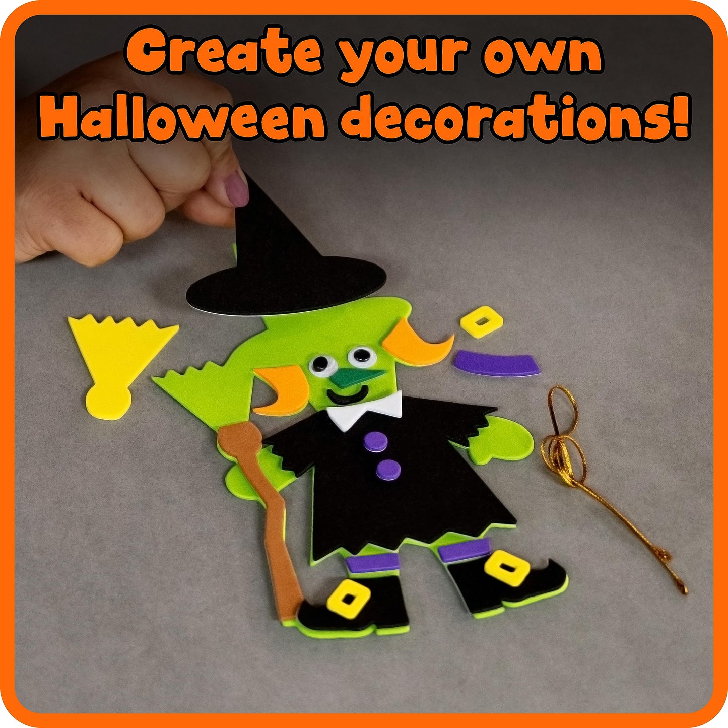 READY 2 LEARN Create Your Own Halloween Characters - Set of 4 - DIY Halloween Craft for Kids - Magnetic - No Glue Required - Kid