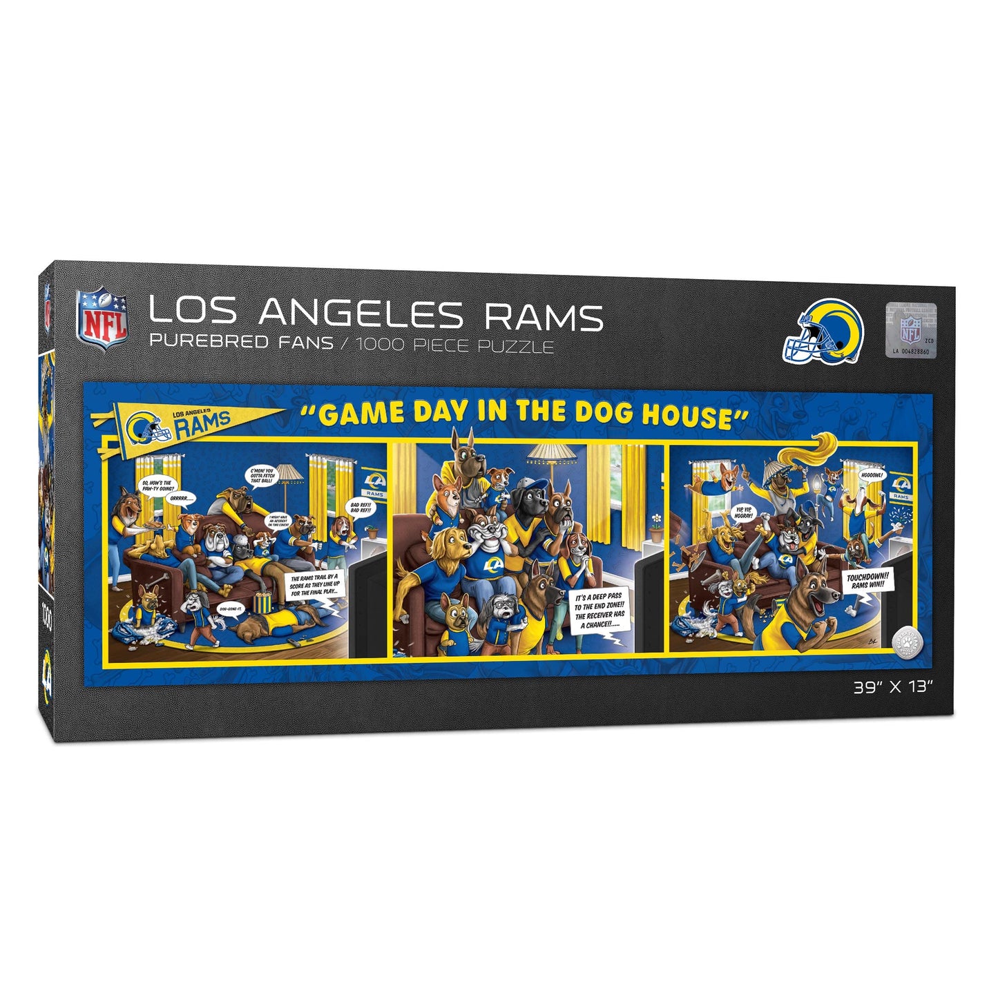 YouTheFan NFL Los Angeles Rams 1000pc Puzzle - Cardboard, Team Colors, One Size, Model 2506197