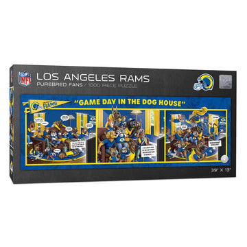 YouTheFan NFL Los Angeles Rams 1000pc Puzzle - Cardboard, Team Colors, One Size, Model 2506197