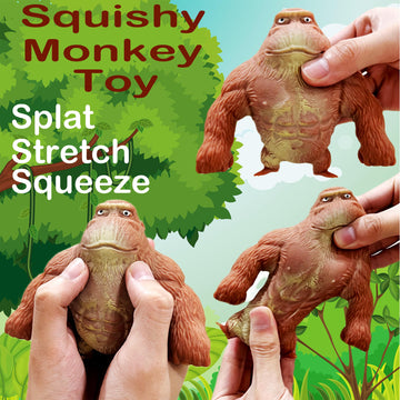 Squishy Monkey Toy Stretchy Monkey Squishies Stress Balls For Kids (1-Pack) Squishy Fidget Toys Monkey Splat Toy Stress Relief T