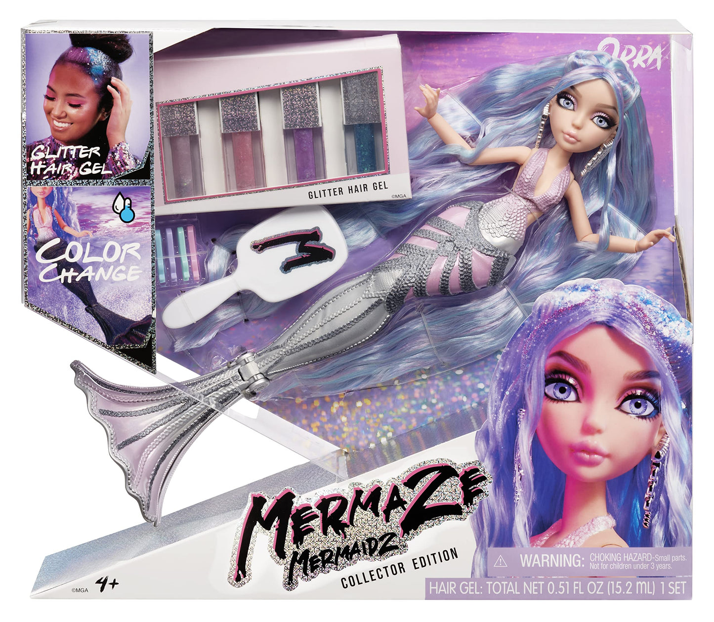 Mermaze Mermaidz Color Change Orra Deluxe Fashion Doll With Wear And Share Hair Play,Multicolor,580843