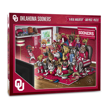 Youthefan Ncaa Oklahoma Sooners Purebred Fans 500Pc Puzzle - A Real Nailbiter