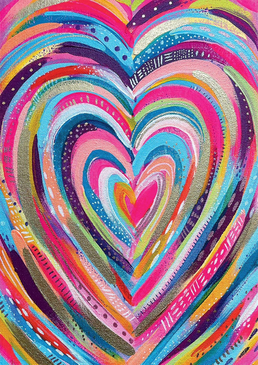 Buffalo Games - Ettavee - Bright Heart - 500 Piece Jigsaw Puzzle For Adults -Challenging Puzzle Perfect For Game Nights - Finished Size Is 21.25 X 15.00